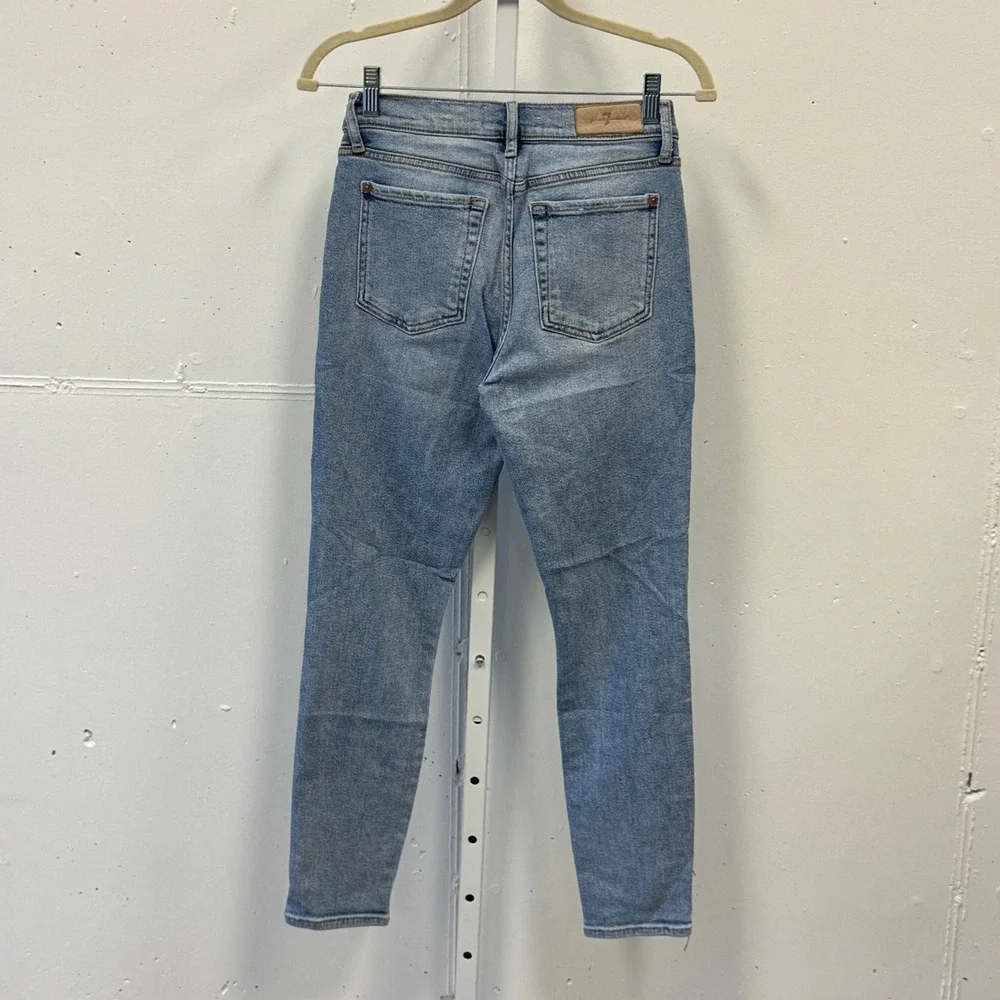 7 For All Mankind Luxe Vintage Ankle Skinny Jeans Beaded Fringe W28 Festival